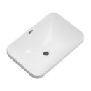 Undermount Bathroom Sink, Vessel Basin For Vanity Countertop - Milk White by HouseOfZazla