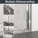34"W x 72"H Frameless Circular Pivot Shower Door by HouseOfZazla