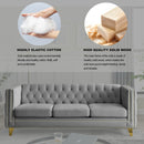 Upholstered Couch Sofa With Button Tufting For Living Room by HouseOfZazla