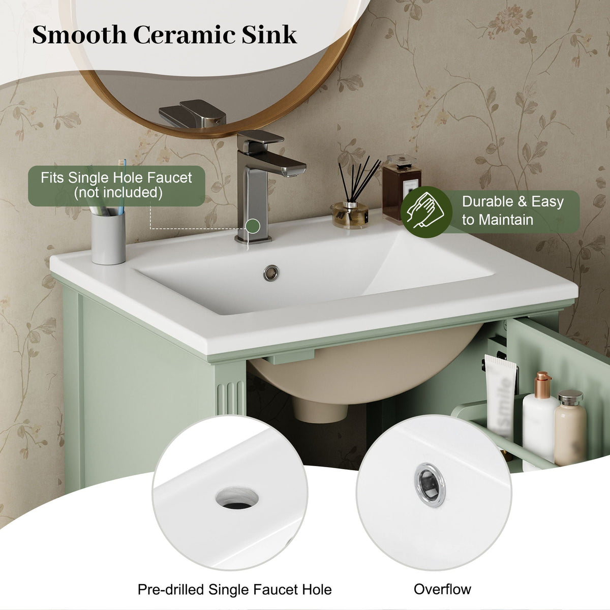 Retro Bathroom Vanity With Sink, photo 4 of 40