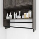 Bathroom Wall Cabinet with Doors, Adjustable Shelf, Towel Bar and Paper Holder by HouseOfZazla