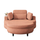 Sofa With Two Throw Pillows And A Waist Pillow With An Extra Tray For Comfortable Seating In Small Apartment Bedrooms by HouseOfZazla