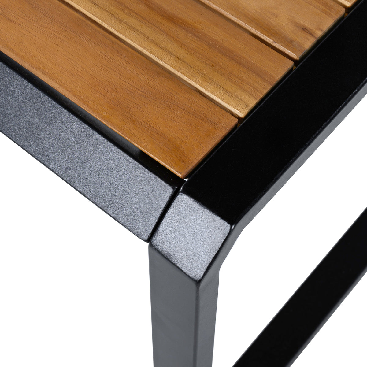 Outdoor Side Table with Teak Wood Top, photo 9 of 9