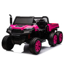 24V 2-Seater UTV-XXL Ride On Truck with Dump Bed for kid,Ride On 4WD UTV with 6 Wheels,Foam Tires, Suitable for Off-Roading,remote control,Three-Point Safety Harness