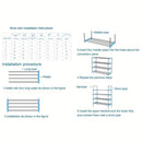 7-Tier Iron Shoe Rack – Space-Saving, Floor-Standing