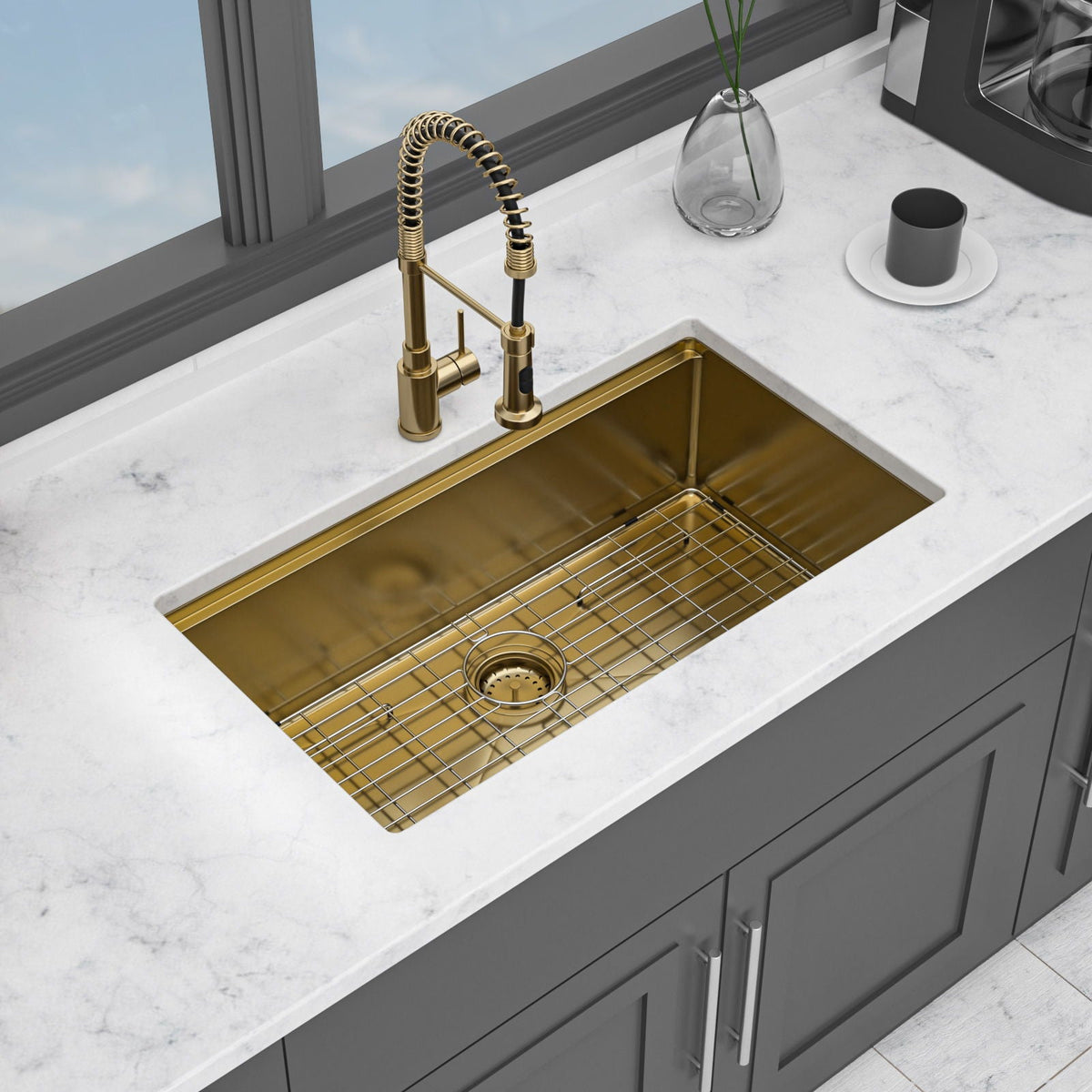 Stainless Steel Undermount Kitchen Sink With Workstation, photo 2 of 14