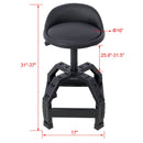 Pneumatic 360 Degree Swivel Stool, Mechanics Rolling Creeper Seat, Heavy Duty Mechanics Stool by HouseOfZazla