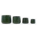 Handmade Solid Glazed Ceramic Planter Set of 4