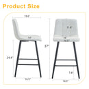 Bar Chair Set Comfortable With Metal Legs And Ergonomic Design by HouseOfZazla