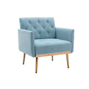 Accent Chair, leisure single sofa with Rose Golden feet