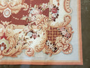 6' X 9' Vintage Handmade Chinese Needlepoint Wool Rug Flat Weave
