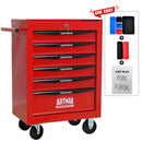 Rolling Metal Tool Chest With Drawers, Steel Storage Cabinet With Ball Bearing Slides by HouseOfZazla