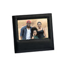 Black Leather Frame Holds 4" X 6" Photo