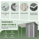 Durable 5x3FT Galvanized Steel Shed & Gazebo Combo by HouseOfZazla