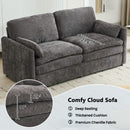 Cozy Upholstered Cushion Loveseat Sofa For Living Room by HouseOfZazla