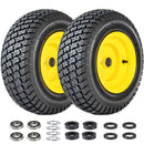 Set of 2 Lawn Mower Tires and Wheel Assembly