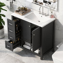 36" Bathroom Vanity with Sink Top and Storage Cabinet by HouseOfZazla