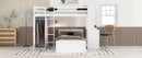 Loft Bed With A Stand Alone Bed, Shelves, Desk, And Wardrobe by HouseOfZazla
