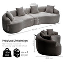 4 Seater Sofa With Fabric, 30D, 60 Hardness Full Sponge, 4 Pillow For Living Room, Home Furniture Sleeper Sectional Sofa For Apartment