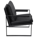 Goldbriar - Upholstered Track Arm Accent Chair - Black