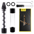 Glass Blunt Pipe Twisty 7-in-1 Grinder Blunt Kit w/ Smoking Metal Tip Cleaning Brush