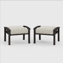 Modern All-Weather Ottomans With Cushions (Set of 2) by HouseOfZazla