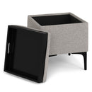 Natasha - Multifunctional Storage Ottoman With Tray by Unique Piece Furniture