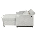 Pull Out Loveseat Sofa With Adjsutable Backrest, 2 Pillows, Cup Holders, USB Ports For Living Room by HouseOfZazla