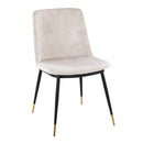 Wanda - Contemporary Chair (Set of 2) - Black / Beige by HouseOfZazla