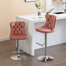 Swivel Adjustable Height Barstools Set of 2 by HouseOfZazla