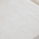 L-Shaped Sectional Sofa With Removable Ruffled Skirt, Flared Arms, Ottoman - White by HouseOfZazla