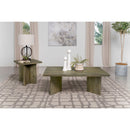 Neskowin - 2 Piece And End Table Set With Geometric Panels - Brown