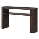 Console Table With Fluted Legs, Open Shelf by HouseOfZazla