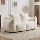 Giant Bean Bag Couch, Ultra Soft Fluffy Loveseat For Living Room by Unique Piece Furniture