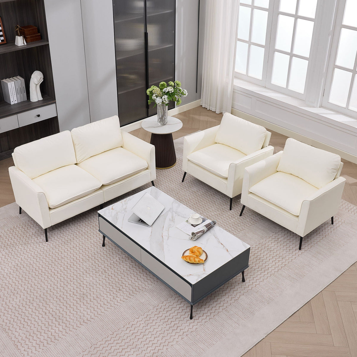 Upholstered Loveseat, For Living Room, photo 7 of 40