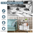 Mobile 4 Drawers Shelves Rolling Storage Cart Rack by LJGDeals