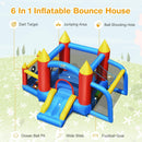 Inflatable Soccer Goal Ball Pit Bounce House Without Blower by LJGDeals