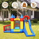 Inflatable Bounce House with Basketball Rim and 780W Blower by LJGDeals