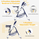 A-Shaped High Chair with 4 Lockable Wheels by LJGDeals