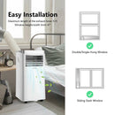 8000 BTU 3-in-1 Portable Air Conditioner with Remote Control-White by LJGDeals