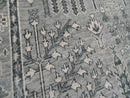 7' 11''x10' Tone On Tone Gray Hand Knotted LoomBloom Muted Turkish Oushak 100% Wool Transitional Oriental Area Rug