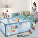 Baby Playpen Extra Large Kids Activity Center Safety Play-Blue by LJGDeals