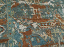 7' 10''x10' 1'' Hand Knotted LoomBloom Muted Turkish Oushak 100% Wool Transitional Oriental Area Rug Beige, Rust Color