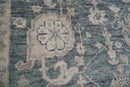 7' 11''x9' 8'' Slate, Gray Hand Knotted LoomBloom Muted Turkish Oushak  100% Wool Transitional Oriental Area Rug