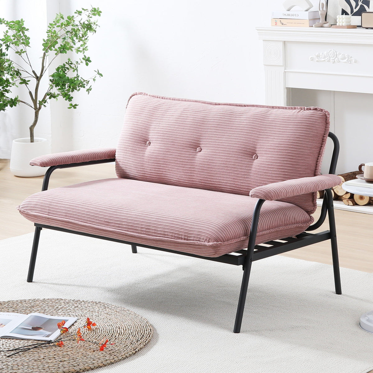 Modern Metal Frame Sofa With Sponge Filling For Compact Spaces And Versatile Use, photo 4 of 11