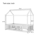 Montessori Floor Bed Frame With House Shape by HouseOfZazla