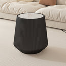 Light Sintered Stone Top Cup Shape Leather Coffee Table