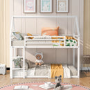 House Bunk Bed With Built In Ladder by HouseOfZazla