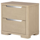 Mirador - 2 Drawer Nightstand Bedside Table - Natural by HouseOfZazla