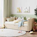 Twin Size Upholstered Daybed With Pop Up Trundle by HouseOfZazla